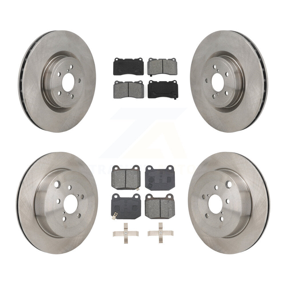 Disc Brake Rotors And Semi-Metallic Pads Front Rear Kit For Subaru BRZ Toyota 86