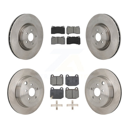 Disc Brake Rotors And Semi-Metallic Pads Front Rear Kit For Subaru BRZ Toyota 86