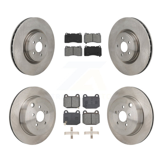 Disc Brake Rotors And Semi-Metallic Pads Front Rear Kit For Subaru BRZ Toyota 86
