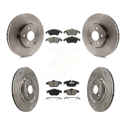 Disc Brake Rotors And Semi-Metallic Pads Front Rear Kit For Mercedes-Benz E400