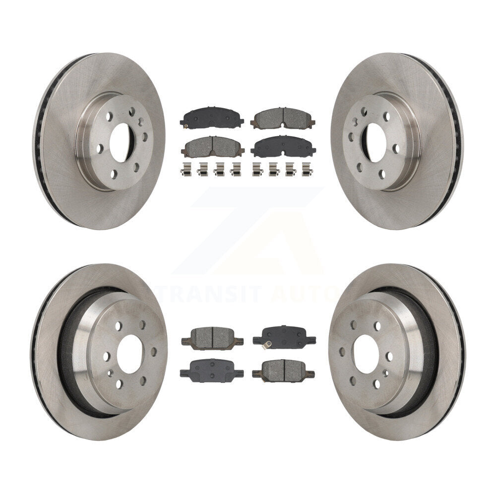 Brake Rotor & Semi-Metallic Pad Front Rear Kit For Chevrolet Colorado GMC Canyon