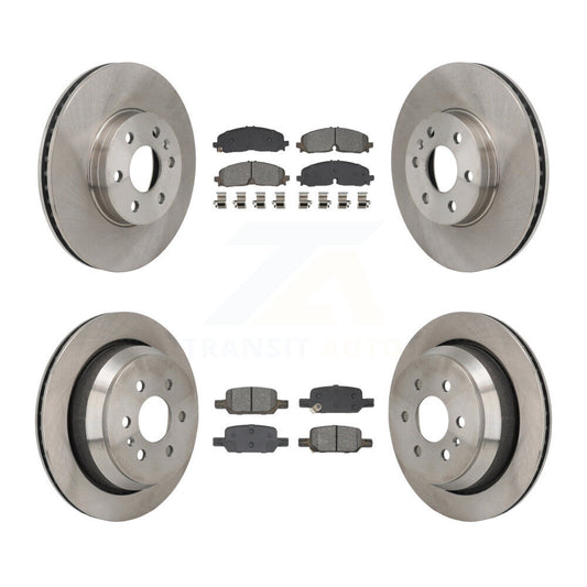 Brake Rotor & Semi-Metallic Pad Front Rear Kit For Chevrolet Colorado GMC Canyon