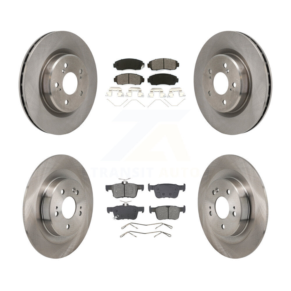 Disc Brake Rotor & Semi-Metallic Pad Front Rear Kit For 2021-2023 Acura TLX 2.0L