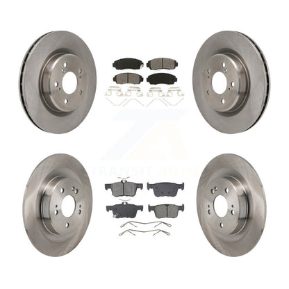Disc Brake Rotor & Semi-Metallic Pad Front Rear Kit For 2021-2023 Acura TLX 2.0L