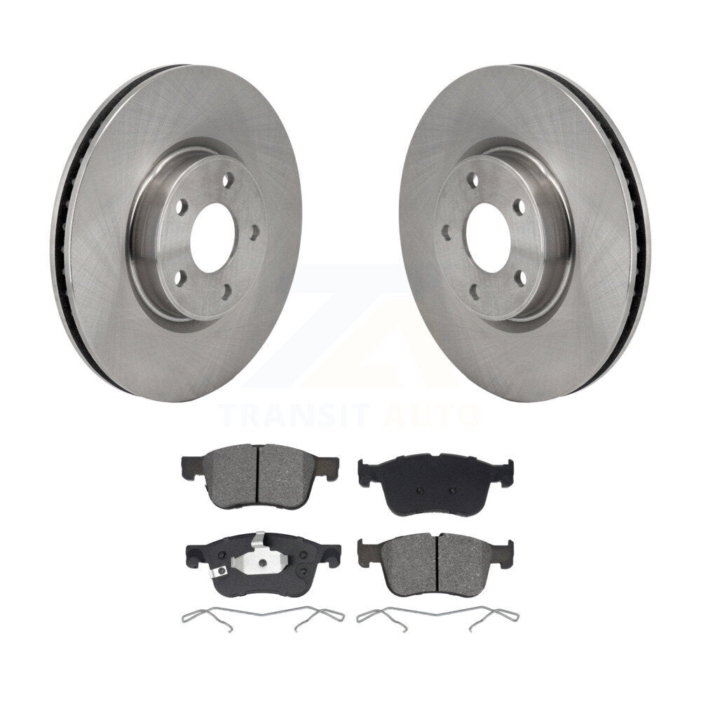 Brake Rotor And Semi-Metallic Pad Front Kit For Ford Escape Bronco Sport Lincoln