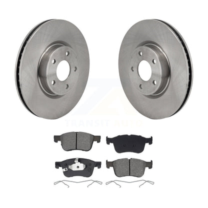 Brake Rotor And Semi-Metallic Pad Front Kit For Ford Escape Bronco Sport Lincoln