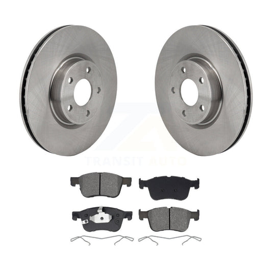 Brake Rotor And Semi-Metallic Pad Front Kit For Ford Escape Bronco Sport Lincoln