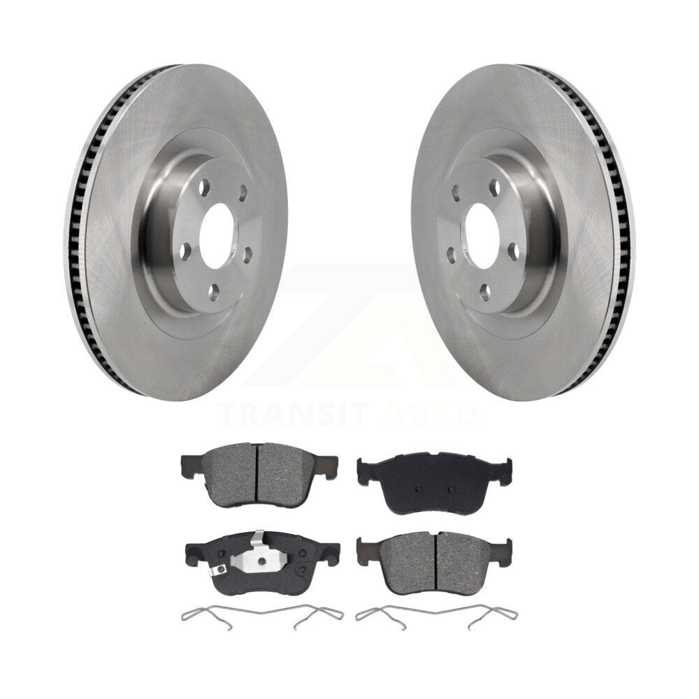 Disc Brake Rotors And Semi-Metallic Pads Front Kit For 2022-2023 Ford Maverick
