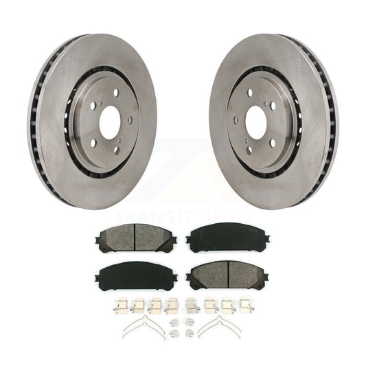 Brake Rotor Semi-Metallic Pad Front Kit For Toyota Sienna RAV4 Prime bZ4X Subaru