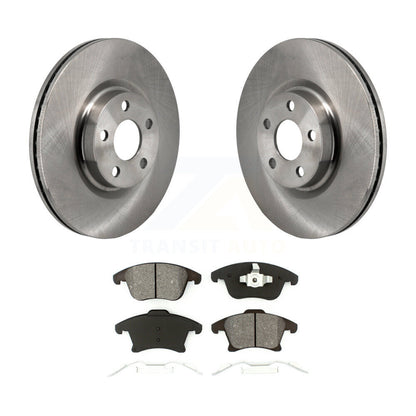 Disc Brake Rotors And Semi-Metallic Pad Front Kit For 2017-2020 Lincoln MKZ 2.0L
