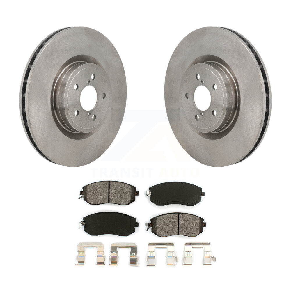 Brake Rotor Semi-Metallic Pad Front Kit For Toyota 86 Base GT With Brembo Brakes