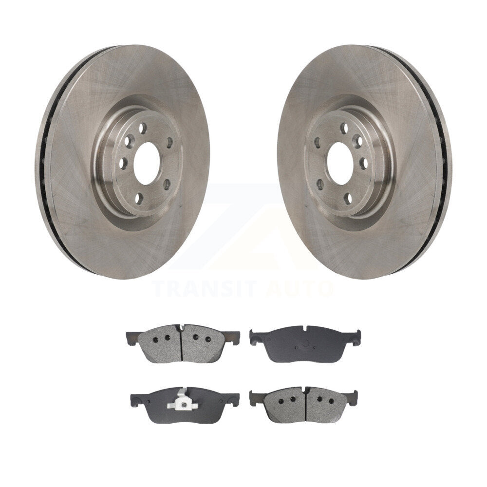 Brake Rotors & Semi-Metallic Pad Front Kit For Land Rover Discovery Sport Jaguar