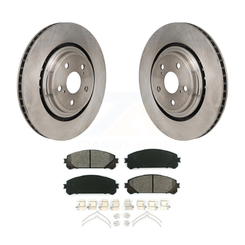 Disc Brake Rotor And Semi-Metallic Pad Front Kit For 2020-2022 Toyota Highlander