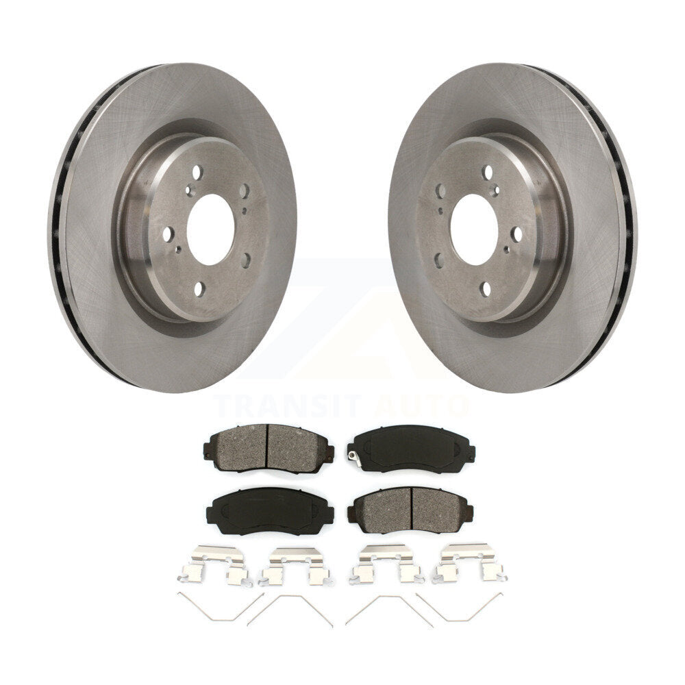 Disc Brake Rotors And Semi-Metallic Pads Front Kit For 2021-2023 Acura TLX 2.0L
