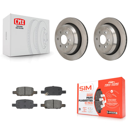 Disc Brake Rotors & Semi-Metallic Pad Rear Kit For Chevrolet Colorado GMC Canyon