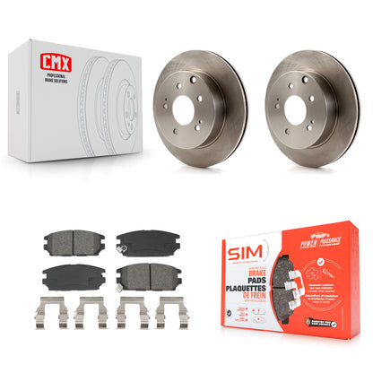 Disc Brake Rotors And Semi-Metallic Pads Rear Kit For Mitsubishi Eclipse Galant