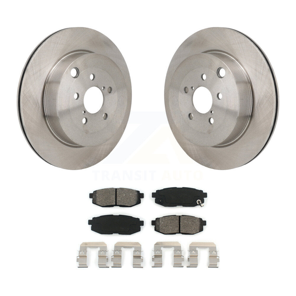 Disc Brake Rotors And Semi-Metallic Pads Rear Kit For Subaru BRZ Toyota 86