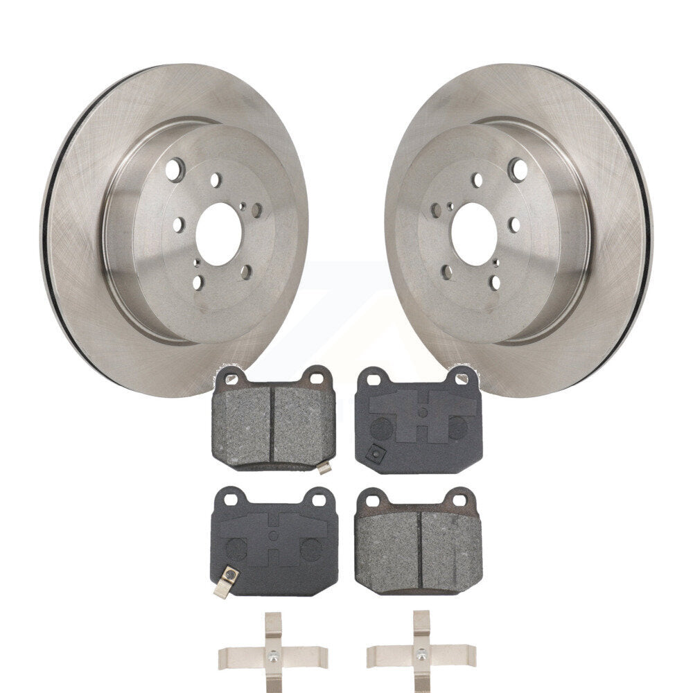 Disc Brake Rotors And Semi-Metallic Pads Rear Kit For Subaru BRZ Toyota 86