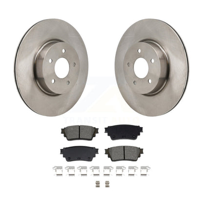 Brake Rotors Semi-Metallic Pad Rear Kit For Mitsubishi Outlander Nissan INFINITI