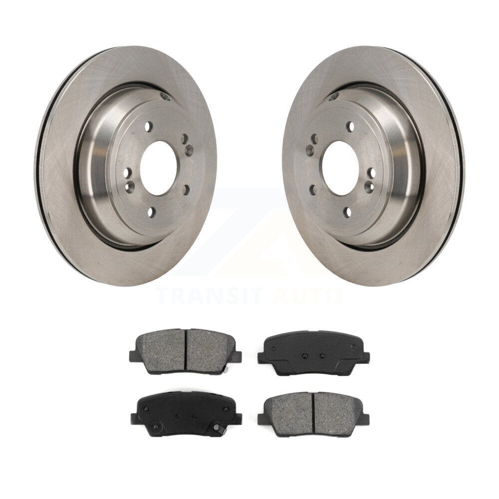 Disc Brake Rotors And Semi-Metallic Pads Rear Kit For Hyundai Equus Kia K900