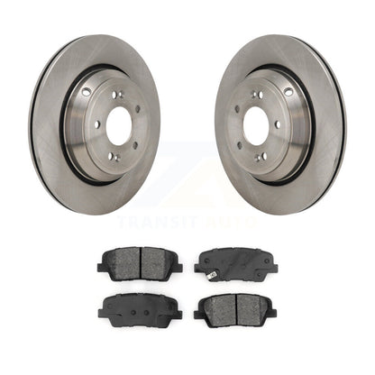 Disc Brake Rotors And Semi-Metallic Pad Rear Kit For Genesis G70 Kia Stinger G80