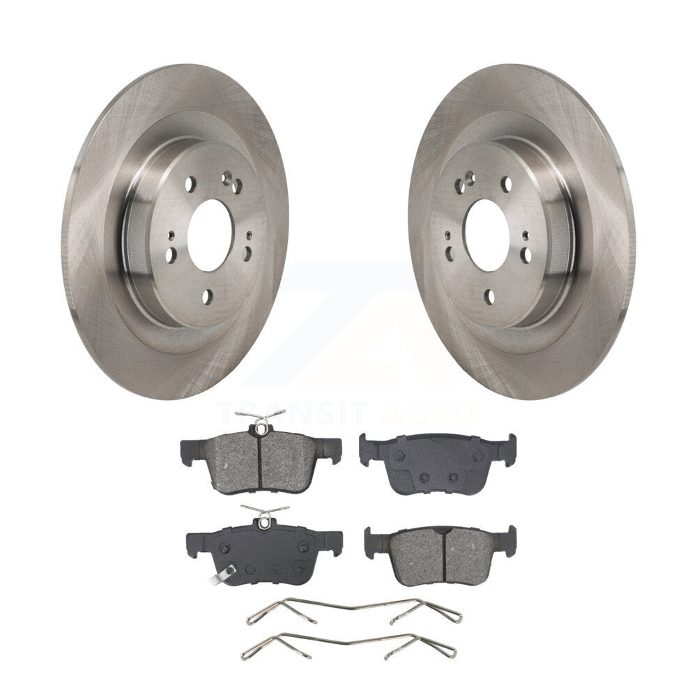 Disc Brake Rotors And Semi-Metallic Pads Rear Kit For 2021-2023 Acura TLX