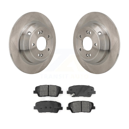 Disc Brake Rotors And Semi-Metallic Pads Rear Kit For Genesis G70 Kia Stinger