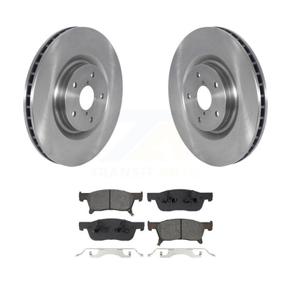 Disc Brake Rotors And Semi-Metallic Pads Front Kit For 2019-2024 Subaru Ascent