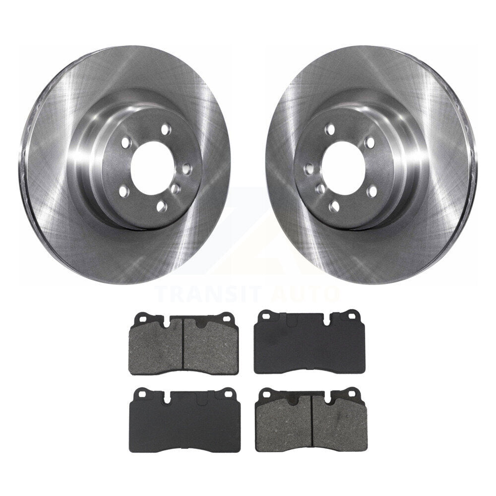 Brake Rotors Semi-Metallic Pad Front Kit For 06-09 Land Rover Range Supercharged