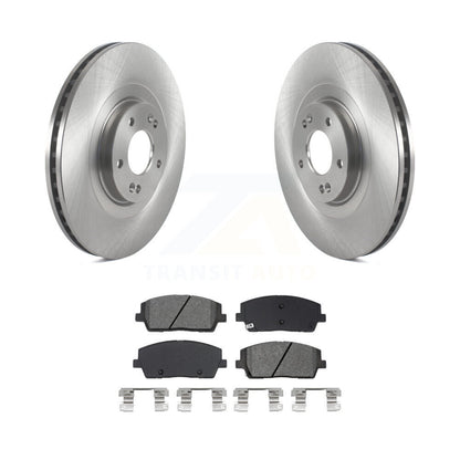 Disc Brake Rotors Semi-Metallic Pad Front Kit For Hyundai Palisade Kia Telluride