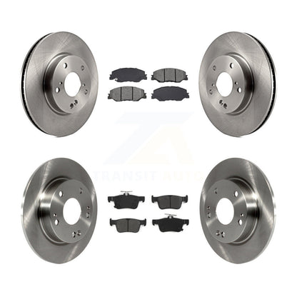 Disc Brake Rotors And Semi-Metallic Pads Front Rear Kit For Honda Civic