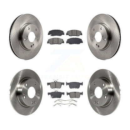 Disc Brake Rotors & Semi-Metallic Pad Front Rear Kit For 2019-2022 Honda Insight