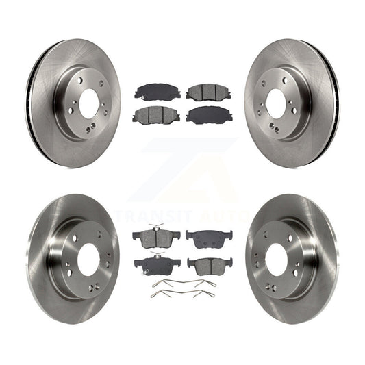 Disc Brake Rotors & Semi-Metallic Pad Front Rear Kit For 2019-2022 Honda Insight