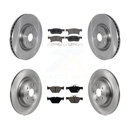 Disc Brake Rotors & Semi-Metallic Pad Front Rear Kit For 2019-2024 Subaru Ascent