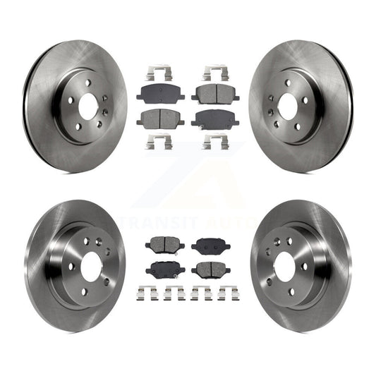 Brake Rotor And Semi-Metallic Pad Front Rear Kit For Buick Encore Chevrolet Trax