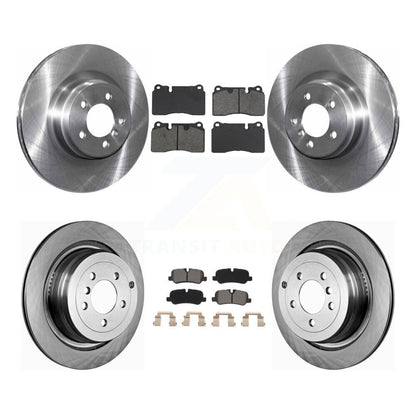 Brake Rotor & Semi-Metallic Pad Front Rear Kit For Land Rover Range Supercharged