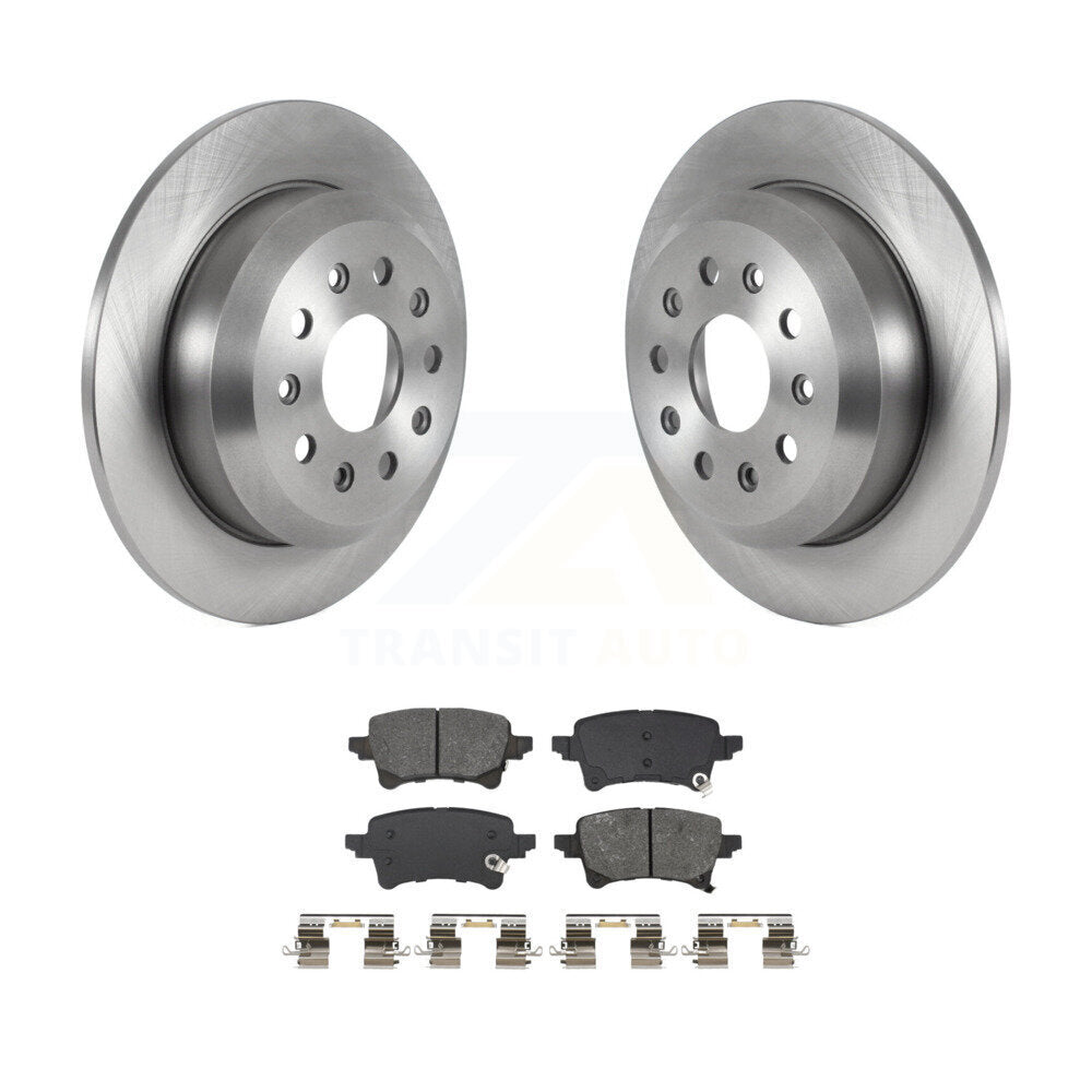 Disc Brake Rotors And Semi-Metallic Pads Rear Kit For Jeep Wrangler
