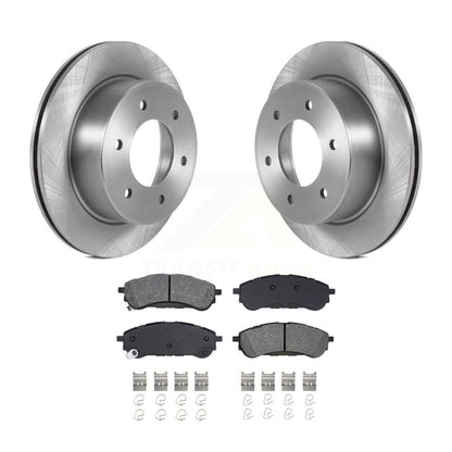 Disc Brake Rotors And Semi-Metallic Pads Rear Kit For 2019-2023 Ford Ranger