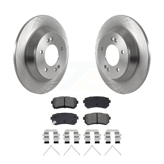 Disc Brake Rotors And Semi-Metallic Pads Rear Kit For Hyundai Kona
