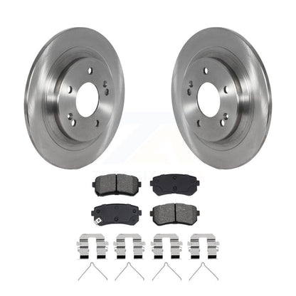 Disc Brake Rotors And Semi-Metallic Pads Rear Kit For Hyundai Kona Kia Seltos