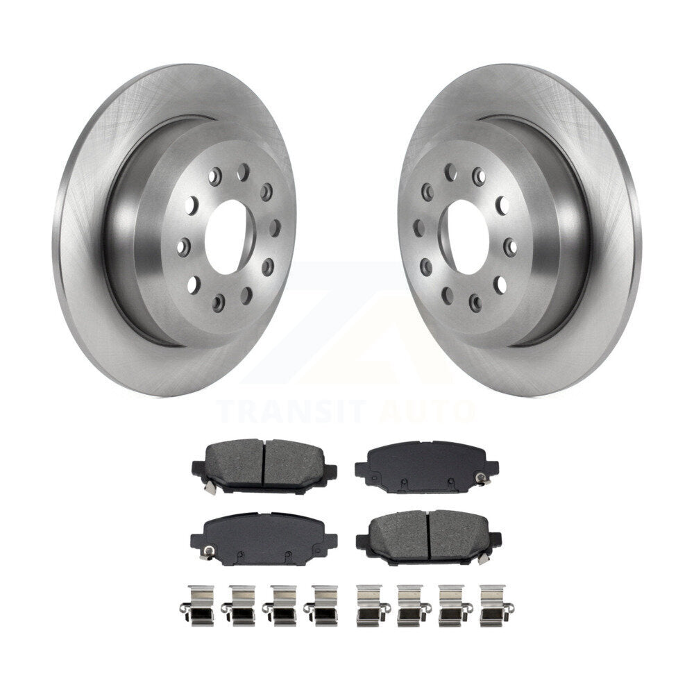 Disc Brake Rotors & Semi-Metallic Pad Rear Kit For 2018-2020 Jeep Wrangler Sport