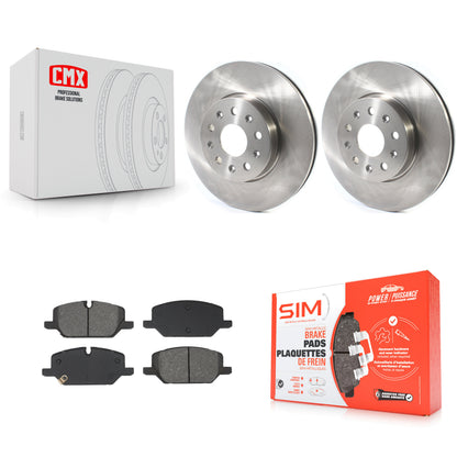 Disc Brake Rotors And Semi-Metallic Pads Front Kit For 2021 Chevrolet Camaro LT