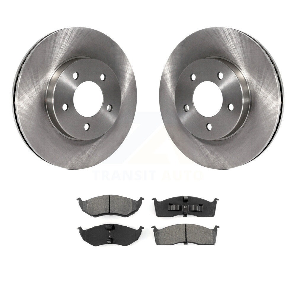 Brake Rotor And Semi-Metallic Pad Front Kit For Chrysler Intrepid Dodge 300M LHS