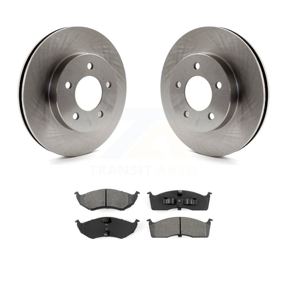 Brake Rotor Semi-Metallic Pad Front Kit For Intrepid Dodge Chrysler Concorde LHS
