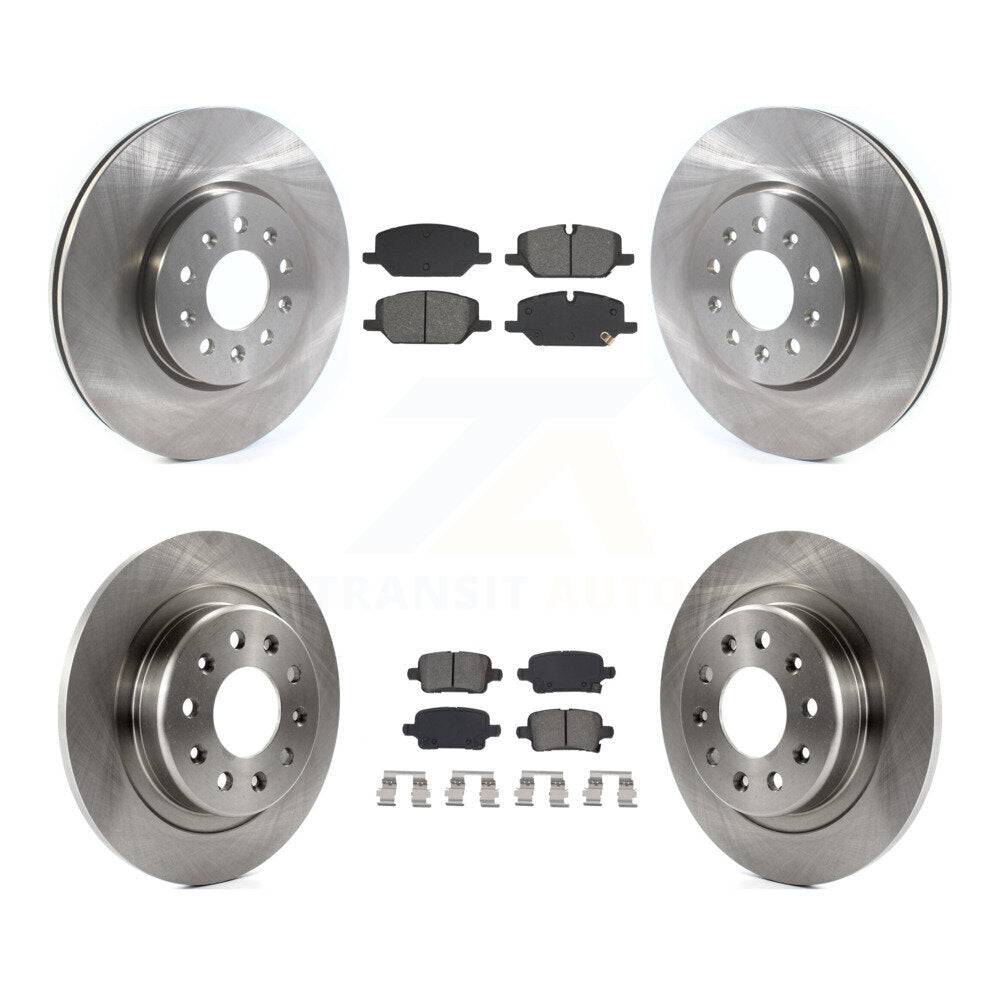 Brake Rotor And Semi-Metallic Pad Front Rear Kit For 2020 Chevrolet Equinox 2.0L