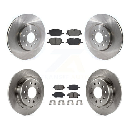 Brake Rotor And Semi-Metallic Pad Front Rear Kit For 2020 Chevrolet Equinox 2.0L
