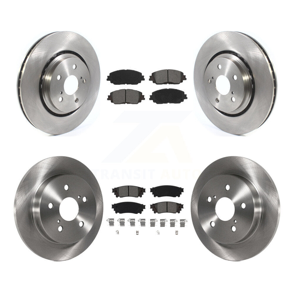 Brake Rotor & Semi-Metallic Pad Front Rear Kit For Toyota Camry With TRD Package
