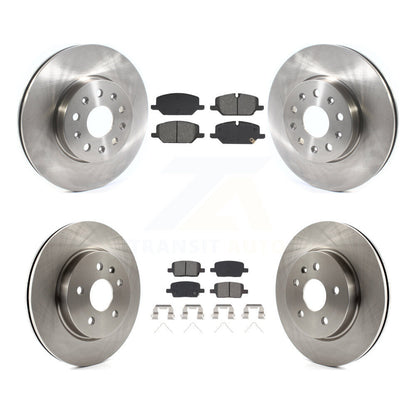 Disc Brake Rotor & Semi-Metallic Pad Front Rear Kit For 2021 Chevrolet Camaro LT