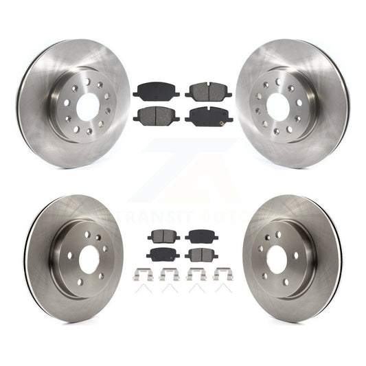 Disc Brake Rotor & Semi-Metallic Pad Front Rear Kit For 2021 Chevrolet Camaro LT