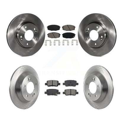 Disc Brake Rotors And Semi-Metallic Pads Front Rear Kit For Kia Seltos